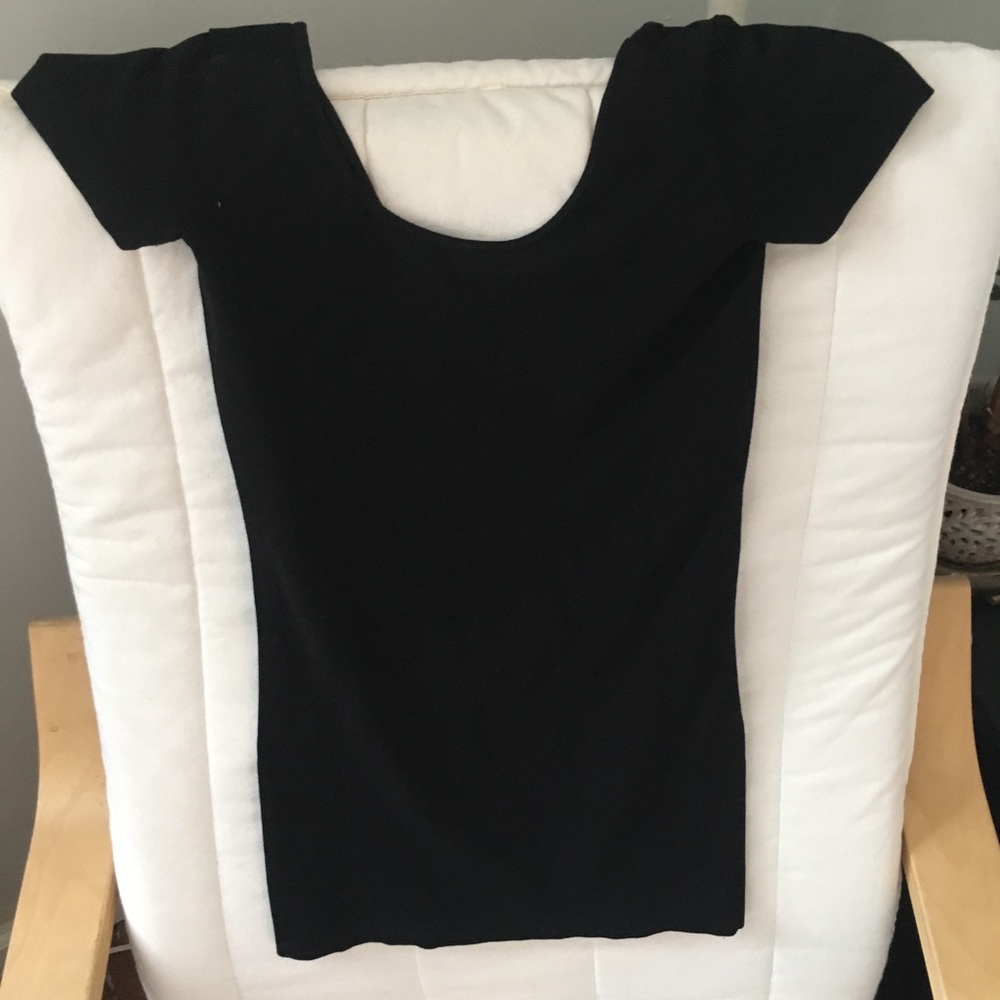 Cap sleeve sexy U-shaped top